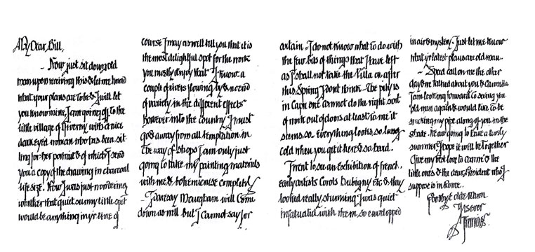 Letter to W. Robson from Francis Maughan